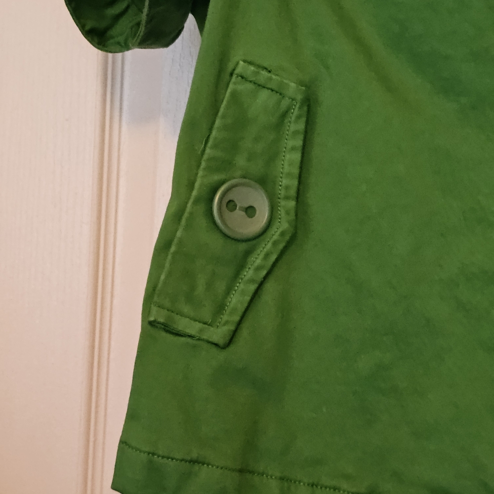Cato Green Utility Jacket with Button Accents - Picture 3 of 9